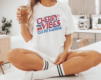Cherry Vibes Shirt, Cherry Shirt, Cherry Lover, Cherry Tshirt, Cute Cherry Shirt, Cherry Sweatshirt, Cherry Hoodie, Pinterest Aesthetic
