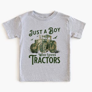 Just A Boy Who Loves Tractors TShirt Boys Tractor Tee Country Toddler Shirt Baby Tractor Shirt For Boys Shirt For Kids Tractor Lover Tee