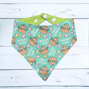 Dog Bandana with snaps - Reversible Bandana - Double Sided Bandana - Adjustable Bandana - Funny Bandana
