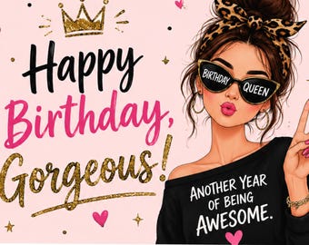 Tarjeta de feliz cumpleaños – Descarga digital