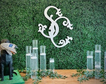 custom monogram sign, wedding hanging monogram, wooden crest sign, wooden crest wedding, personalized wedding sign, family crest sign