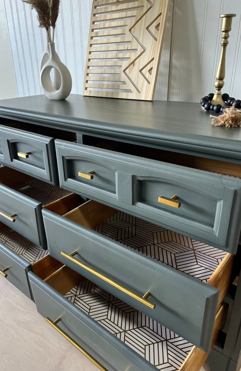 SOLD Mid Century Dresser Refinished Furniture Restored Etsy