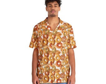 Bagel Print Hawaiian Shirt