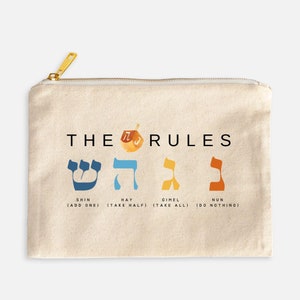 Dreidel Rules Bag