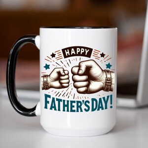 Father&#39;s Day Gift, Father&#39;s Day Mug, Fist Bump Dad Mug, Dad Gifts, Coffee Mug for Dad, Dad Coffee Mug, Father Gift From Child