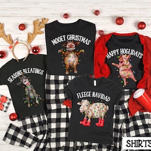 Funny matching christmas pyjamas clearance