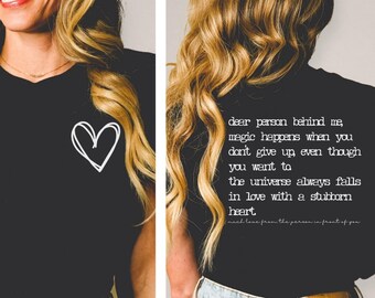 Dear Person Behind Me T-Shirt, Person Behind Me T-Shirt Gift For Her, Mental Health Shirt, Inspirational Shirt, Trendy Inspirational Shirt