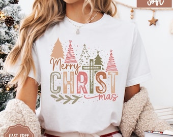 Jesus Christmas Shirt, Religious Family Christmas Pajamas, Matching Family Christmas Pajamas Family, Holiday Pajamas, Christmas PJs Family