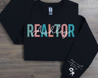 Realtor Sweatshirt, Real Estate Gift, Custom Real Estate Sweatshirt, Personalized Real Estate Sweatshirt, Realtor Gift, Real Estate Broker