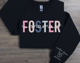 Foster Mama Sweatshirt, Foster Mom Sweater, Foster Care Shirt, Adoption Crewneck, Foster Parent Sweatshirt, Mother's day Gift, New Mom Gift