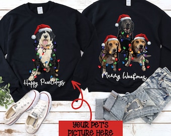 Christmas Dog Shirt, Custom Christmas Dog Shirt, Personalized Christmas Shirt, Custom Pet Gifts, Custom Pet Shirt, Custom Christmas Shirt