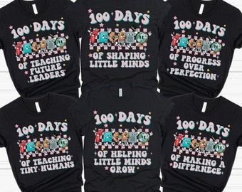 100 Days of School Shirt for Teacher Teams, 100th Day of School TShirt, Teacher Team Shirts, 100th Day of School Celebration Tee, 100 Days