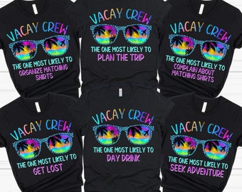 Family Vacation Shirts, Matching Family Vacations Shirts, Custom Vacation Shirt, Family Vacation 2024 Shirts, Funny Vacation, Most Likely To