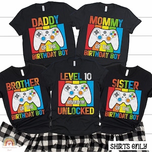 Gamer Birthday Shirt, Matching Birthday Shirts, Gaming Birthday Shirts, Video Game Birthday Shirt, Custom Gamer Shirt, Birthday Boy, Gaming