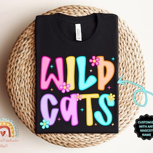 Custom Mascot Shirt, Custom School T-Shirt, Team Mascot Shirt, School Spirit Shirt, Teacher Shirt, Custom Game Day Shirt, Teacher Team Shirt
