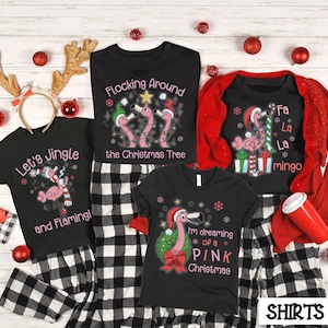 Family Matching Christmas Pajamas, Flamingo Christmas, Family Christmas Pajamas, Matching Christmas Pajamas, Holiday Pajama, Christmas Beach