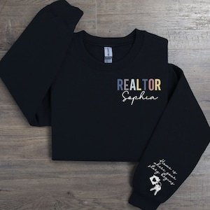 Realtor Sweatshirt, Real Estate Gift, Custom Real Estate Sweatshirt, Personalized Real Estate Sweatshirt, Realtor Gift, Real Estate Broker