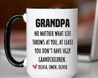 Grandpa Mug Gift, Father's Day Gift for Grandpa, Personalized Grandpa Coffee Mug, Grandpa Gifts, Custom Coffee Mug for Grandpa, Funny Mug