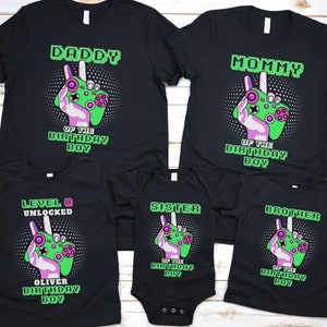 Gamer Birthday Shirt, Matching Birthday Shirts, Gaming Birthday Shirts, Video Game Birthday Shirt, Custom Gamer Shirt, Birthday Boy, Gaming
