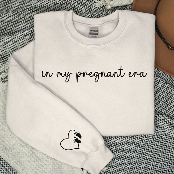 In My Pregnant Era Shirt, Pregnancy Sweatshirt, New Mom Gift, Pregnancy Reveal, New Mom Shirt, Baby Reveal, Mother's Day Gift, Pregnancy Tee