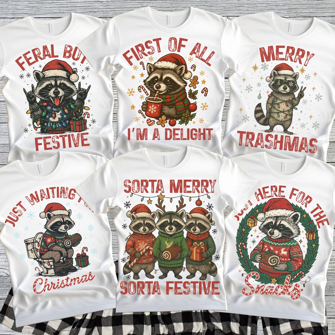 Pink Raccon Pj Christmas Raccoon Pajamas, Matching Family Christmas PJS, Family ...