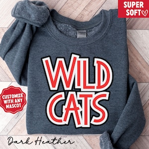 Custom Mascot Shirt, Custom School T-Shirt, Team Mascot Sweatshirt, School Spirit Tee, Teacher Team Shirt, Custom Game Day Tee, Team Sweater