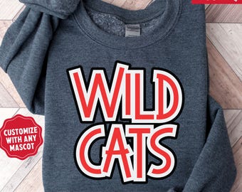 Custom Mascot Shirt, Custom School T-Shirt, Team Mascot Sweatshirt, School Spirit Tee, Teacher Team Shirt, Custom Game Day Tee, Team Sweater