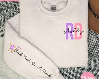 Registered Dietitian Sweatshirt, RD Shirt, Custom RD Gift, RD Sweater, Dietitian Gifts, Rd Graduation Gift, Dietician Graduation