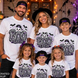 Boo Crew Halloween Shirt, Group Halloween Shirts, Matching Halloween Family Shirts, Halloween Outfits, Ghost Shirt