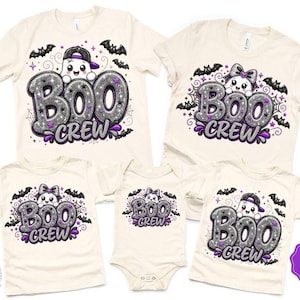 Boo Crew Halloween Shirt, Group Halloween Shirts, Matching Halloween Family Shirts, Halloween Outfits, Ghost Shirt