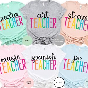 Camisa personalizada para maestros, camisas del equipo de maestros, camisa escolar personalizada, regalo para maestros, camisas especiales para maestros, camisa de regreso a la escuela