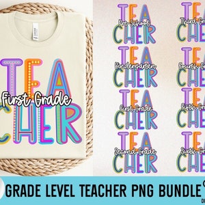 Back to School Teacher Bundle PNG, First Day of School PNG, Grade Level PNG, Teacher Team Shirts, Custom Teacher, Bright Dalmation Dots Png