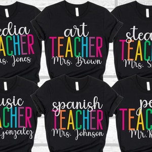 Custom Teacher Shirt, Teacher Team Shirts, Personalized School Shirt, Teacher Gift, Specials Teacher Shirts, Back to School Shirt