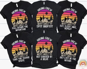 Family Hiking Trip Shirt, Matching Family Vacation Shirts,  Hiking Sweatshirt