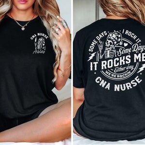 Camisa de enfermera CNA, vida de enfermera, camisa de gira de enfermera, camisa de asistente de enfermería certificada personalizada, regalo de graduación de enfermería, camisa de enfermera personalizada
