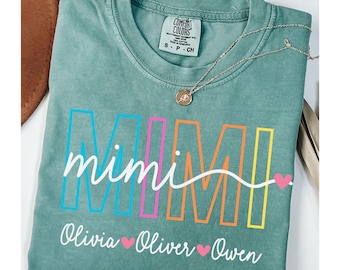 Comfort Colors® Mimi Shirt, Mimi T-Shirt, Mimi Tee, Cute Mimi Shirt, Gift for Mimi, Grandma Gift, Grandmother Shirt, Mother's Day Gift