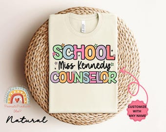 School Counselor Shirt, Custom Counselor T-Shirt, Counselor Gift, Guidance Counselor Shirt, Back to School, Therapist Shirt, Teacher Shirt