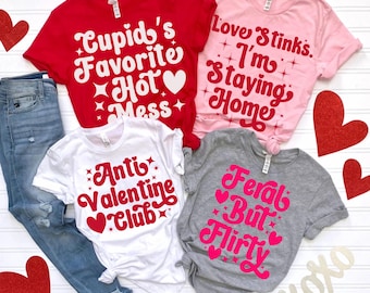 Anti Valentine Club Shirt, Valentine's Day Shirt, Custom Valentine Shirt, Retro Valentines Day Tee, Funny Valentine Shirt, Not Today Cupid