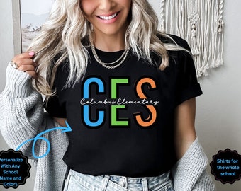 Custom Teacher Shirt, Teacher Team Shirts, Personalized School Shirt, Teacher Gift, School Shirts, Back to School Shirt, Elementary Shirt