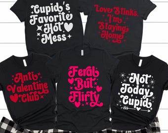 Anti Valentine Club Shirt, Galentines Day Shirt, Funny Valentine, Valentine Gift for Friend, Custom Valentine Shirt, Retro Valentine Tee