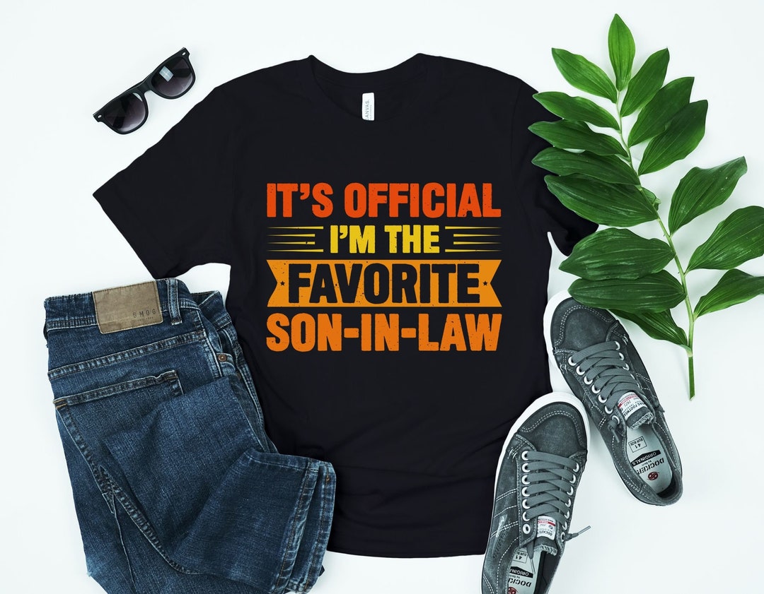T-shirt Humour 'Favorite Son-in-law' Pour Hommes - Coton, Multicolore, Unisexe