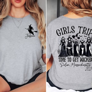 Halloween Girls Trip Shirts, Time to Get Wicked Shirt, Custom Girls Vacation Shirt, Custom Girls Trip Shirt, Vintage Halloween, Weekend Trip