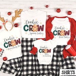 Cookie Baking Crew Shirt, Christmas Cookie Crew, Funny Christmas Shirt, Matching Family Christmas, Family Christmas Shirts, Baking Crew