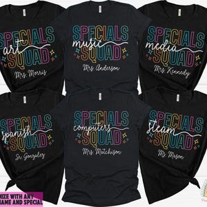Specials Squad Teacher Shirt, Specials Teacher Shirts, Specials Squad Shirt, Custom Teacher Shirt, Teacher Team Shirts, Specials Crew Shirts