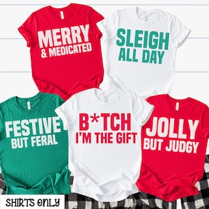 Funny Christmas Shirts, Matching Group Tees, Sarcastic Christmas Shirt, Trendy Christmas Shirt, Office Party Outfit, Ugly Sweater Gift