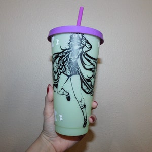 Hu Tao Red Plastic Tumbler