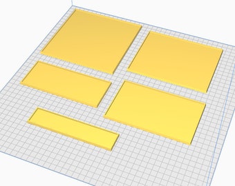 Square base movement trays - for 30mm square bases