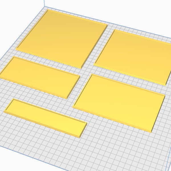 Square base movement trays - for 30mm square bases