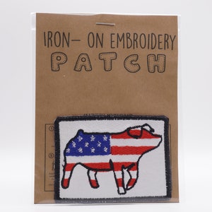 Stock Show Iron-On Pig Patch