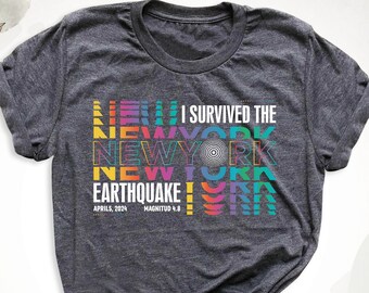 New York City April 5th 2025 Earthquake Shirt I Survived the NYC